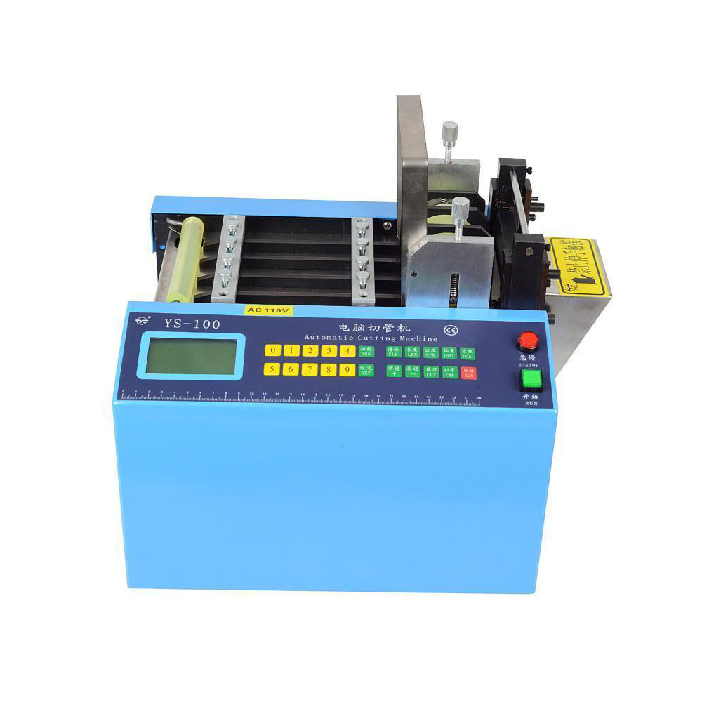 YS-100 110V/220V Automatic Heat shrink Tube Cutting Machine Cable Pipe Cutter with Thick Knife