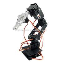 Aluminium Robot 6 DOF Arm Mechanical Robotic Arm Clamp Claw Mount Kit for Arduino